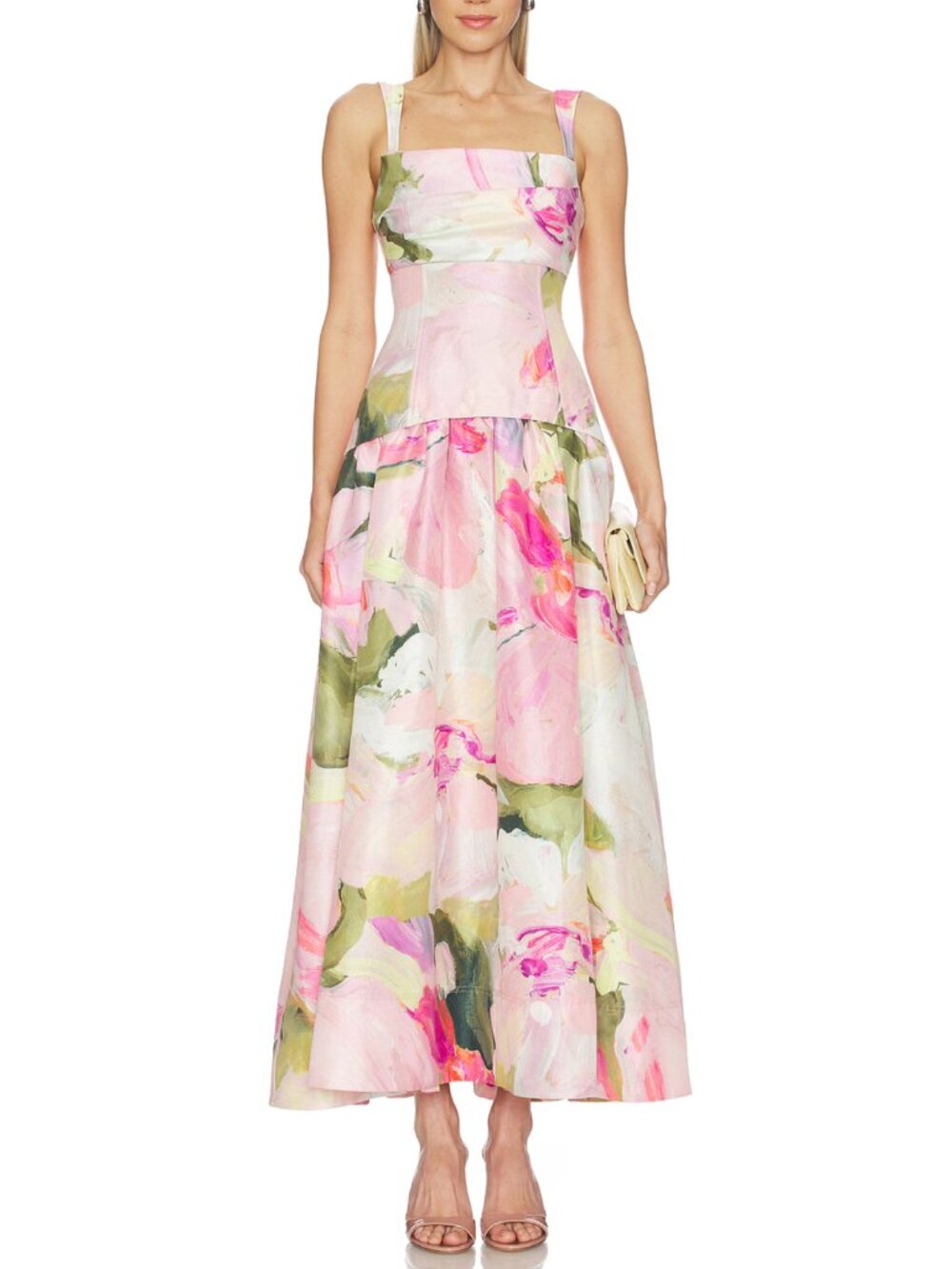 Acler Reeve Maxi Dress AU8/US4 Garden Afternoon Blush Floral Party